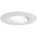 Paulmann Calla Flache LED Einbauleuchte, IP65, runde Einbaustrahler, Neutralweiß, 1er-Set, Weiß matt