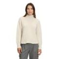 Strickpullover BETTY BARCLAY "Betty Barclay Strickpullover mit Lurexfaden", Damen, Gr. 40, beige, Strick, Obermaterial: 96% Polyamid, 4% Polyester metallisiert., casual, lässig geschnitten normal, Langarm, Pullover, Kragen