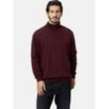 Rollkragenpullover BABISTA "Pullover JOLIETTO", Herren, Gr. 48, rot (dunkelrot melange), Obermaterial: 100% Baumwolle CO., unifarben, casual, normal, ohne Ausschnitt, Langarm, Pullover, mit Rollkragen