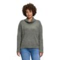 Strickpullover CARTOON "Cartoon Basic-Pullover mit Turtle Neck", Damen, Gr. 38, grün (pine grün melange), Obermaterial: 70% Polyacryl, 22% Polyester, 8% Wolle., modisch, oversize lang, Langarm, Pullover, Rippbündchen