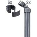 Alberts Zauneck-Set Fix-Clip Pro, Einbetonieren, Anthrazit, Zaunhöhe 150 cm, Zaunset