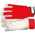 JS Arbeitsschutz Lederhandschuhe Driver Red Star, Größe 8-11