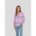 Druckbluse RABE, Damen, Gr. 48, mandelblüte, Web, Obermaterial: 100% Viskose, bedruckt, casual, tailliert hüftbedeckend, Rundhals, 3/4-Ärmel elastischer Bund, Blusen, mit grafischem Muster und aus reiner Viskose