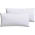 Federkopfkissen RIBECO "Kissenparade Richard", weiß, B:40cm L:80cm, Bezug: 100% Baumwolle. Füllung: 70% Entenfeder, 30% Entendaune, Kopfkissen
