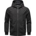 Outdoorjacke RAGWEAR "Tyller Bonded", Herren, Gr. L (52), schwarz, Obermaterial: 100% Polyester, Innenfutter: 100% Polyester, Basic, gerade hüftbedeckend, hoch geschlossener Ausschnitt, Langarm Ärmel ohne Ärmelschlitz Rippstrickbündchen, Jacken, Wasserdichte und atmungsaktive Übergangsjacke