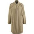 Kurzmantel FUCHS SCHMITT, Damen, Gr. 36, grün (light khaki), Web, Obermaterial: 54% Polyester, 46% Baumwolle, unifarben, clean, modisch, normal, Langarm, Mäntel, mit kleinem Stehkragen