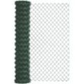 Maschendrahtzaun ALBERTS "Maschendraht-Geflecht", grün, H:100cm, Stahl, Zaunelemente, Höhe: 80-200cm, Gesamtlänge: 10-25 m