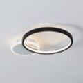 LED-Deckenlampe Gafares, schwarz Alu 41 cm Fernbedienung CCT