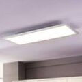 Lindby LED-Panel Livel, 2er-Set, 4.000 K, 80 x 30 cm, silber