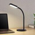 Prios LED-Akkutischleuchte Opira, schwarz, USB, Touchdimmer