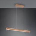 LED-Hängelampe Helios, kaffee, höhenverstellbar, dimmbar CCT