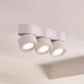 Arcchio LED-Deckenstrahler Rotari, Linsen, 3-flammig, weiß