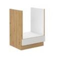 Herd Unterschrank 60 cm Stilo Weiss Eiche Artisan Küchenzeile Küchenblock Küche