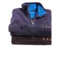 Fleeceshirt CATAMARAN "Fleecepullover", Herren, Gr. 52/54, grau (grafit), 100% Polyester, unifarben, meliert, Langarm, Shirts