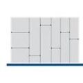 Trenn-/Steckwand-Sortiment, 5 Trennwände, 7 Steckwände, für Serie Verso, für Fronthöhe Schublade 175 mm, H 127 mm