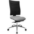 Schäfer Shop Select Bürostuhl SSI Proline S3, ohne Armlehnen, Synchronmechanik, ergonomische Lehne, grau/schwarz