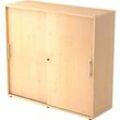 Schiebetürenschrank, 3 OH, B 1200 x T 400 x H 1100 mm, Ahorn-Dekor