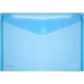 FolderSys Dokumententasche, DIN A4 quer, Klettverschluss, PP, blau