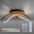 ANDAS Deckenleuchte "Unnestad Akustikpaneele", braun (holz, natur), B:40,00cm H:28,1cm L:72cm T:40,00cm, Lampen, Deckenventilator, Holz, Akustik, Paneele, Ventilator, Lampe, Designlampe