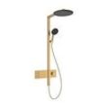 Hansgrohe Raindance Alive S Duschsystem 24596140 2 Strahlarten wassersparend mit ShowerSelect Comfort, EcoSmart, Mindestfließdruck 1,2 bar, brushed bronze