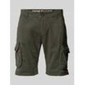 Regular Fit Cargoshorts mit Label-Stitching Modell 'CREW SHORT'