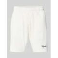 Shorts in Ripp-Optik mit Label-Stitching Modell 'SIGNAR'