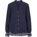 Bluse Peter Hahn blau, 38