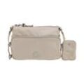 Umhängetasche JOOP JEANS "lietissimo jasmina shoulderbag shz", Damen, Gr. B/H/T: 24cm x 15cm x 7cm, oster gray, Nylon, unifarben, Taschen, Handtasche Damen Tasche Damen Schultertasche