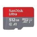 SanDisk Ultra - Flash-Speicherkarte (microSDXC-an-SD-Adapter inbegriffen) - 512 GB - A1 / UHS Class 1 / Class10 - microSDXC UHS-I