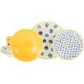 Teller-Set CREATABLE "Maisie Bunt, Tellerset 12-tlg", bunt, 12 tlg., Steinzeug, Geschirr-Sets, Dots, Polka Dots, Konfetti, Punkte