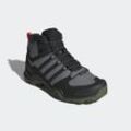 Wanderschuh ADIDAS TERREX "TERREX SWIFT R2 MID GORE-TEX", Gr. 42, grau (ch solid grau, core schwarz, olive strata), Textil, Synthetik, sportlich, Schuhe, wasserdicht