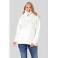 Kapuzenpullover CIPO & BAXX "SWEATSHIRT", Damen, Gr. L, beige (ecru), 70% Baumwolle;30% Polyester, unifarben, Basic, regular fit, Langarm, Pullover, ein sportlich-lässiges Kleidungsstück