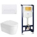 Duravit ME by Starck Wand-WC Rimless Komplett-Set
