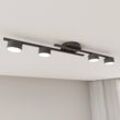 Deckenlampe Fragment, schwarz, Länge 86 cm, Metall, 4-flg.