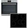 BAUKNECHT Backofen-Set "BAKO 700 STEAM", A+ (A+++-D), grau (edelstahl), Herdsets, Dampffunktion, PowerHeißluft, Pizzafunktion, 2-fach-Teleskopauszug, Topseller