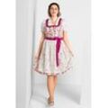 Dirndl mit Schürze und Bluse 3tlg., pink, Gr.48