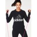 adidas Performance Sweatshirt »ESSENTIAL LIN SWEAT«, schwarz-weiß, Gr.XL