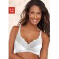 Bralette-BH, marine+weiß, Gr.100E