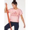 adidas Performance T-Shirt »WOMEN ESSENTIAL ALL OVER PRINT TEE«, rosa, Gr.XL