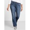 Gerade Jeans mit Used-Effekten, blue Denim, Gr.40