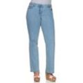 Schmale Stretch-Jeans KIRA in Used-Optik, light blue Denim, Gr.42