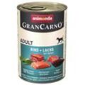 Animonda GranCarno Adult Rind, Lachs & Spinat 6 x 400g Hundefutter