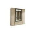 Kleiderschrank Krefeld - holzfarben - 181 cm - 199 cm - 56 cm - Sconto