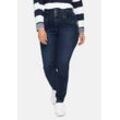 Super Skinny Jeans in Curvy-Schnitt ANNE, dark blue Denim, Gr.48