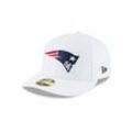 New Era Fitted Cap 59Fifty Low Profile New England Patriots, weiß