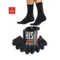 H.I.S Socken schwarz Gr. 35-38 für Damen. Elastisch. Nachhaltig.