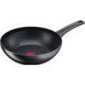 Tefal Wok Ultimate On, Aluminium (1-tlg), Titanium Antihaftbeschichtung, Thermo-Signal, alle Herdarten Induktion, schwarz