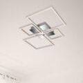 LED-Deckenleuchte Frame, CCT, 4-flammig, aluminium