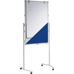 MAUL Moderationstafel MAULpro, Textil blau / Whiteboard - ohne Zubehör