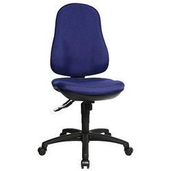 Topstar Bürostuhl Support SY, 8550 G26 Stoff blau, Gestell schwarz